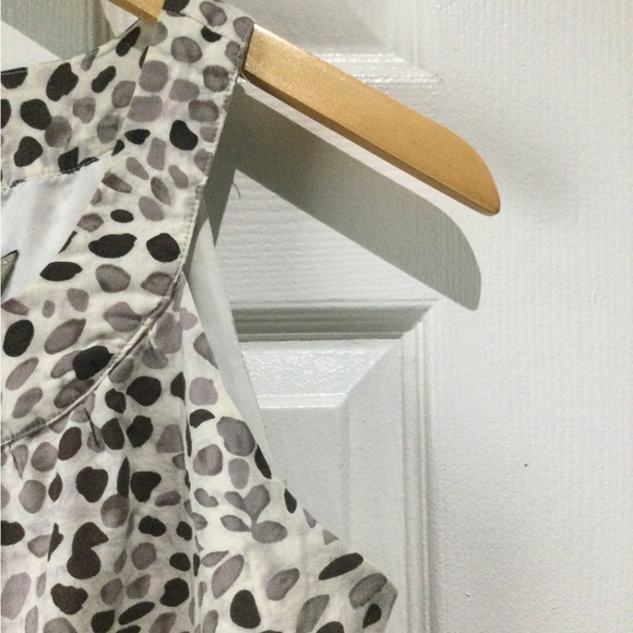 Lori M Cotton Black and White Spotted Mini Dress - Picture 4 of 5